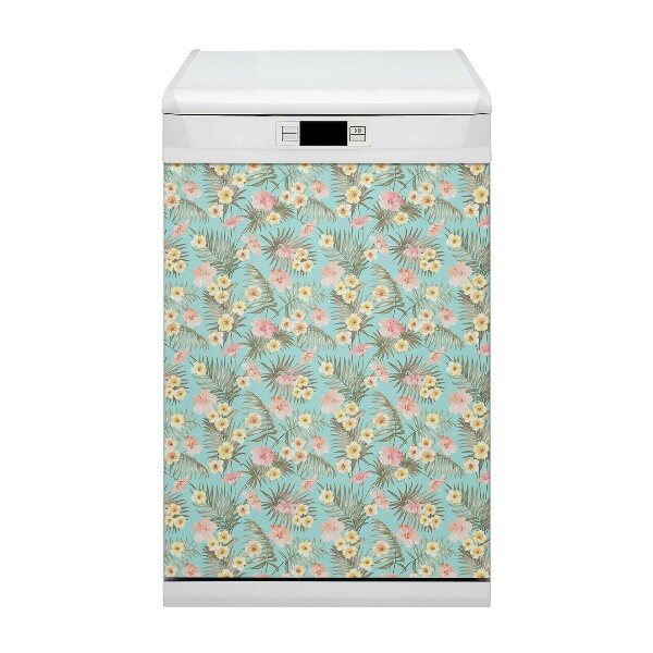 Dishwasher cover Pastel flowers