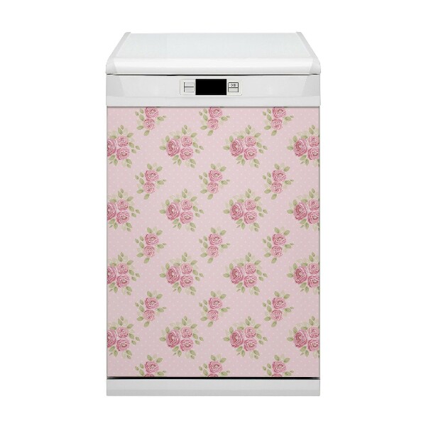 Dishwasher cover Pink bouquet