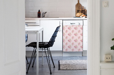 Dishwasher cover Pink bouquet