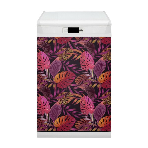 Magnetic dishwasher cover Purple jungle