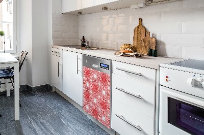 Dishwasher cover Red lace