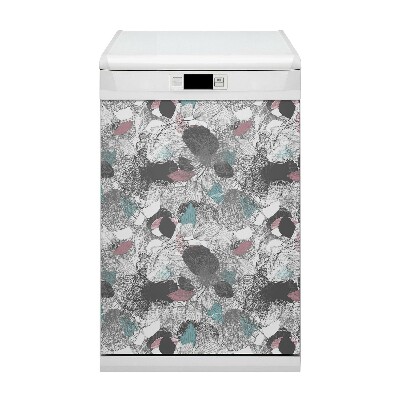 Magnetic dishwasher cover Floral pattern