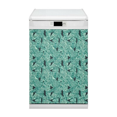 Dishwasher cover Exotic palm trees