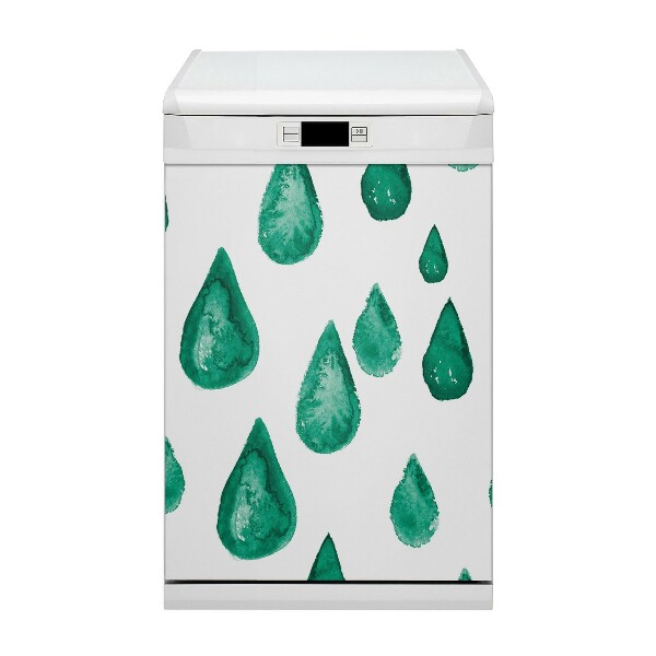 Dishwasher cover magnet Raindrops