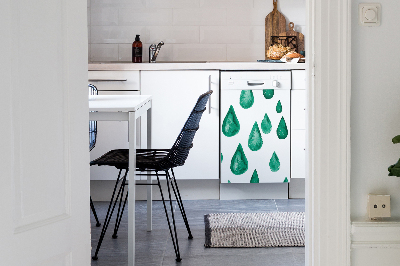 Dishwasher cover magnet Raindrops