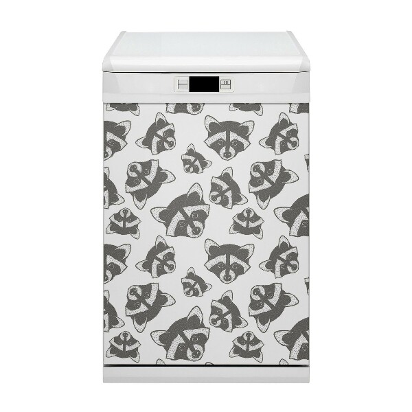 Dishwasher cover magnet Raccoon