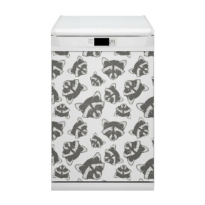 Dishwasher cover magnet Raccoon