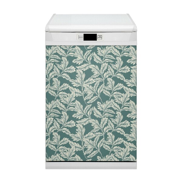 Dishwasher cover Elegant leaf