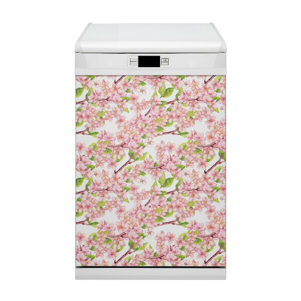 Decorative dishwasher magnet Cherry blossoms