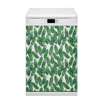 Dishwasher cover magnet Exotic leaves