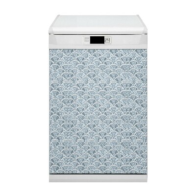 Magnetic dishwasher cover Fish scales pattern