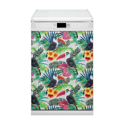 Magnetic dishwasher cover Toucan