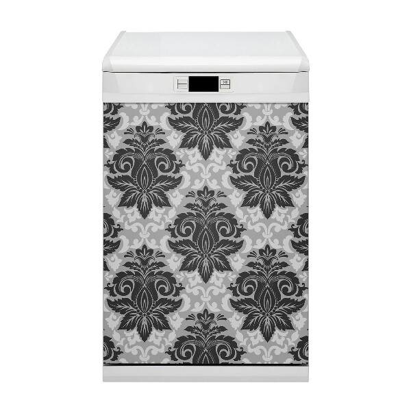 Dishwasher cover magnet Gray pattern