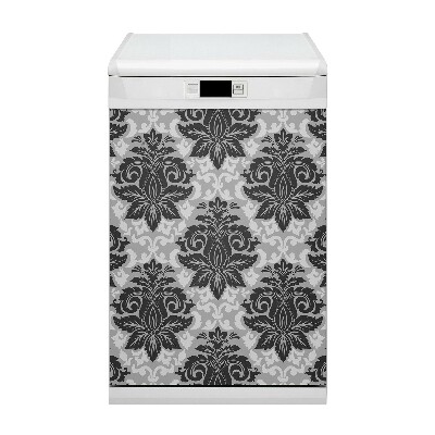 Dishwasher cover magnet Gray pattern