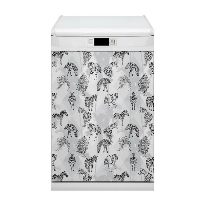 Dishwasher cover Tigers and zebras