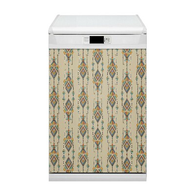 Decorative dishwasher magnet Aztec style