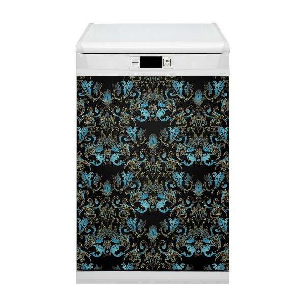 Dishwasher cover magnet Baroque pattern