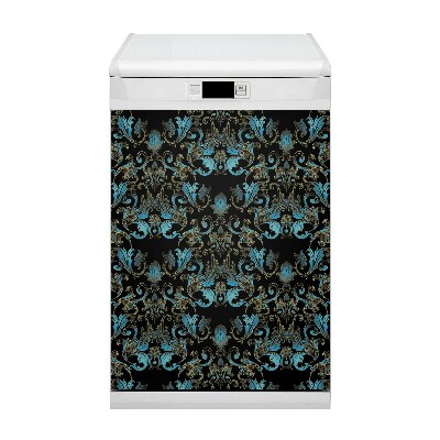 Dishwasher cover magnet Baroque pattern