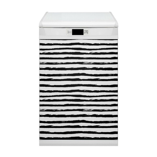 Magnetic dishwasher cover Zebra pattern