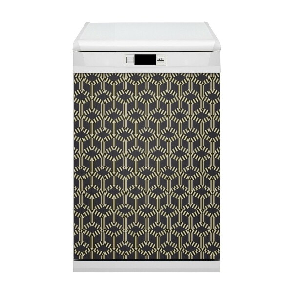 Magnetic dishwasher cover Geometric pattern