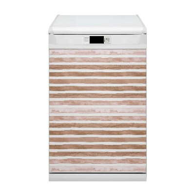 Dishwasher cover magnet Brown stripes