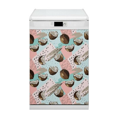 Magnetic dishwasher cover Coconut nuts