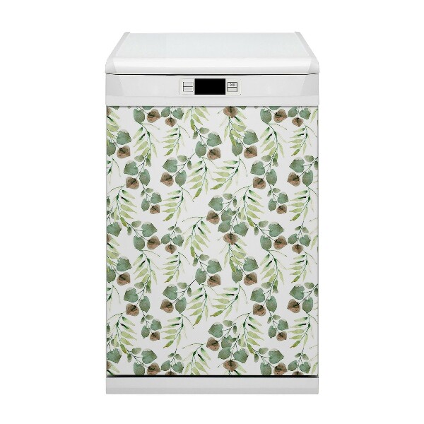 Magnetic dishwasher cover Autumn leaves