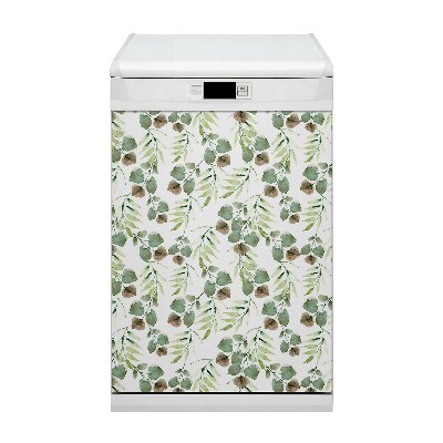 Magnetic dishwasher cover Autumn leaves