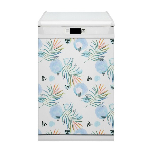 Dishwasher cover Tropical pattern