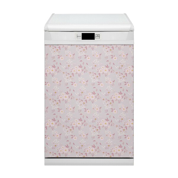 Magnetic dishwasher cover Small flowers