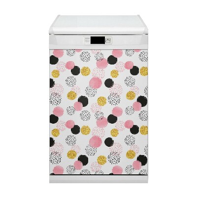 Magnetic dishwasher cover Geometric dots