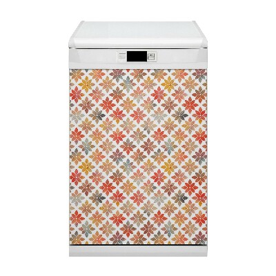 Magnetic dishwasher cover Floral pattern