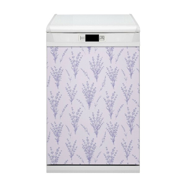 Decorative dishwasher magnet Lavender flowers