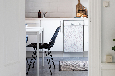 Magnetic dishwasher cover Branches with leaves