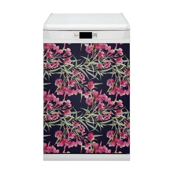 Magnetic dishwasher cover Watercolor flowers