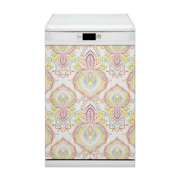 Magnetic dishwasher cover Indian pattern