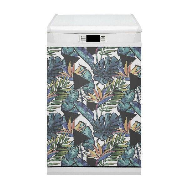 Dishwasher cover Palm leaves