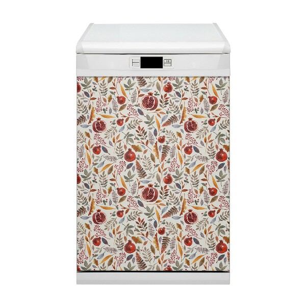 Magnetic dishwasher cover Pomegranate fruit