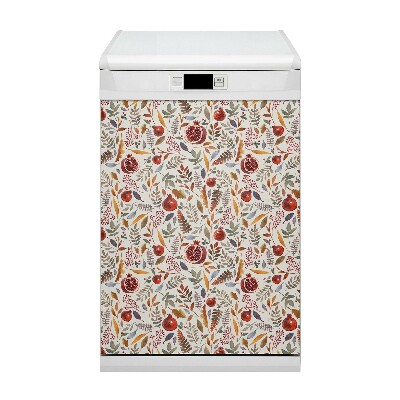 Magnetic dishwasher cover Pomegranate fruit