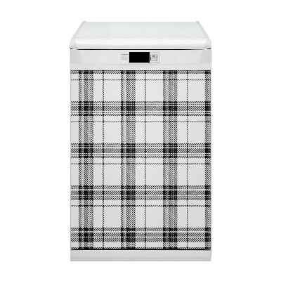 Dishwasher cover magnet Plaid pattern