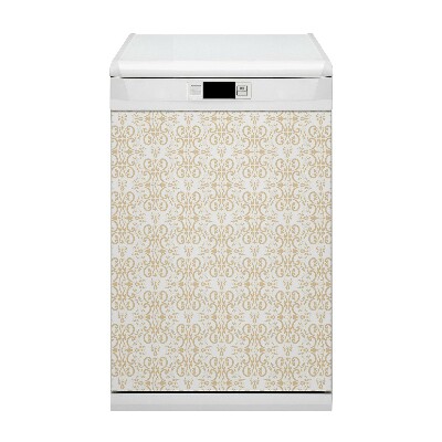 Magnetic dishwasher cover Baroque pattern