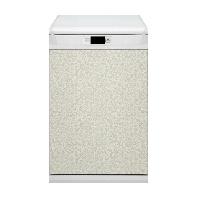 Dishwasher cover magnet Baroque pattern