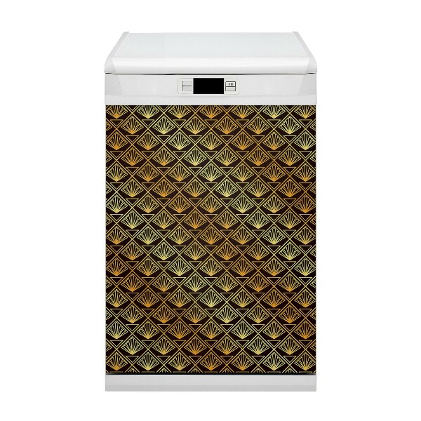 Magnetic dishwasher cover Art Deco style