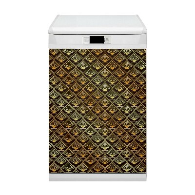 Magnetic dishwasher cover Art Deco style