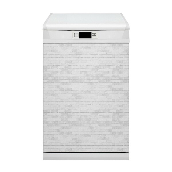 Magnetic dishwasher cover White brick