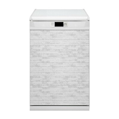 Magnetic dishwasher cover White brick