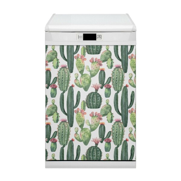 Magnetic dishwasher cover Cacti with spikes