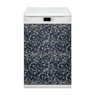 Dishwasher cover magnet Floral pattern