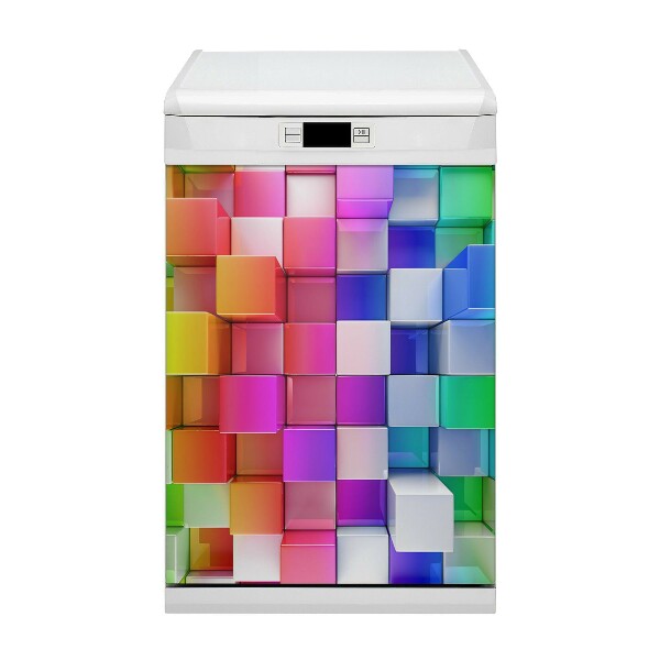 Magnetic dishwasher cover Colorful abstraction