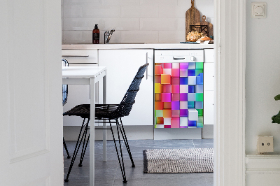 Magnetic dishwasher cover Colorful abstraction